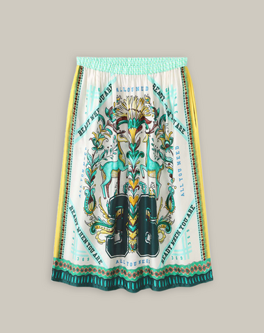 Vanessa Sporty Jade Midi Skirt
