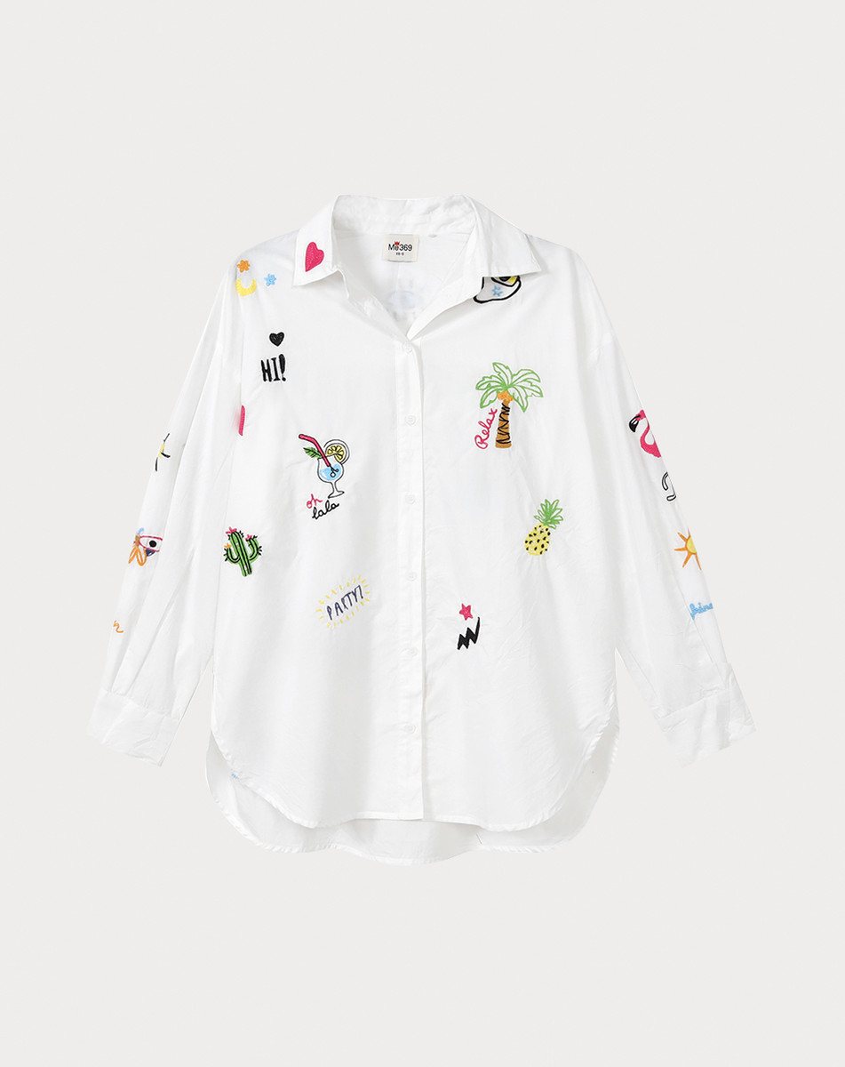Ameri VINTAGE - enof over size shirt ホワイト M Ameri VINTAGE - enof over size shirt ホワイト Mの通販 by