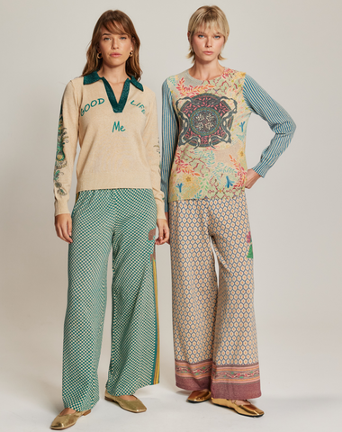 Millie Sporty Jade Polo Knit