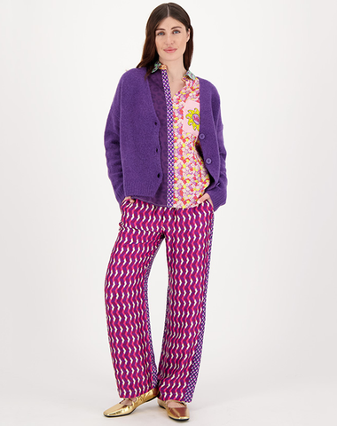 Irene Purple Cardigan