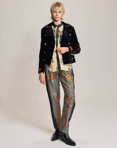 Daphne Velvet Black Jacket