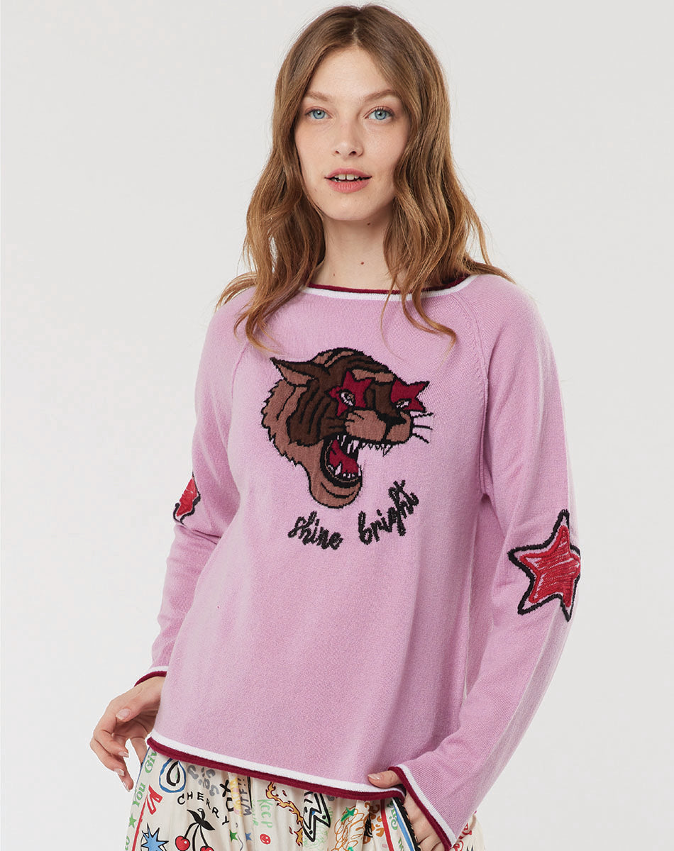 Paulina Desert Cactus Front Sweater