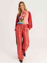 Bailey Red Aura Straight Pants