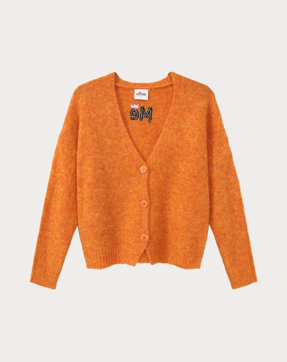 Irene Orange Cardigan