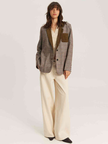 Tatum Classic Brown Plaid Jacket