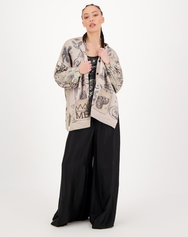 Liv Long Printed Magic Cardigan