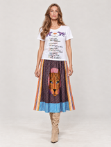 Hailey Purple Printed Skirt