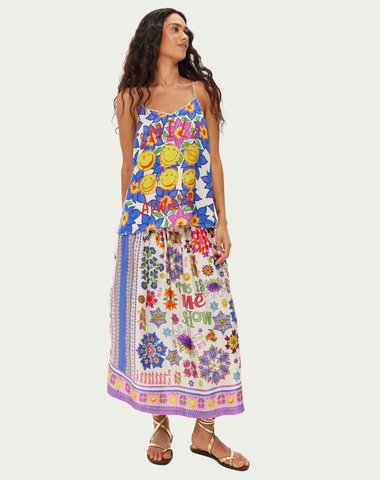 Vanessa Markers Printed Skirt