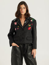 Heven Black Short Jacket