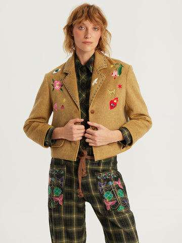 Heven Mustard Short Jacket