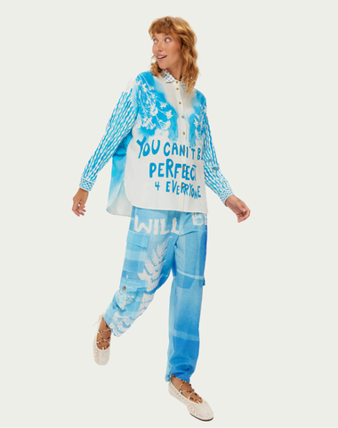 Kai Indigo Belted Pants