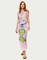 Valery Runic Whisper Pencil Skirt