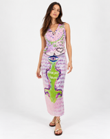 Valery Runic Whisper Pencil Skirt
