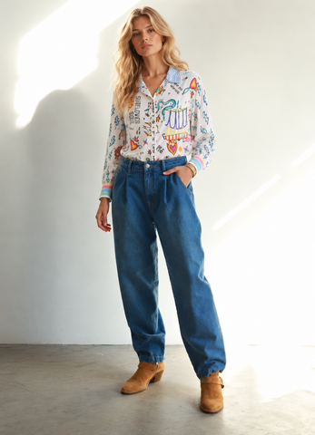Nava Baggy Tapered Pants