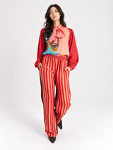 Bailey Red Aura Straight Pants