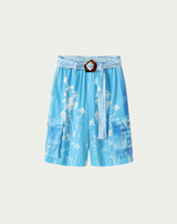 Luca Belted Indigo Bermuda
