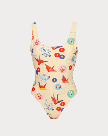 Tessa Lucky Me Printed Swimsuit