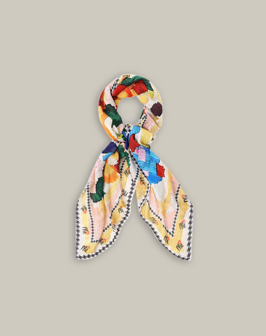 Sara Black Denim Headkerchief