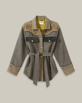 Kiara Olive Belted Jacket