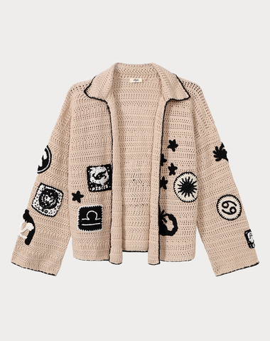 Miami Astrology Crochet Cardigan