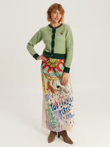 Sofi Green Knit Cardigan