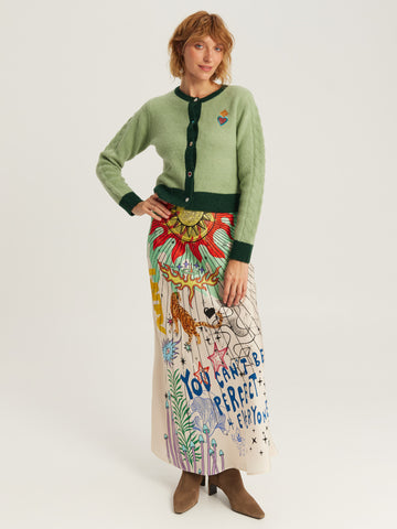 Sofi Green Knit Cardigan