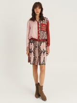 Juliette Red Aura Pleated Short