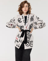 Melany Belted Natural Cardigan