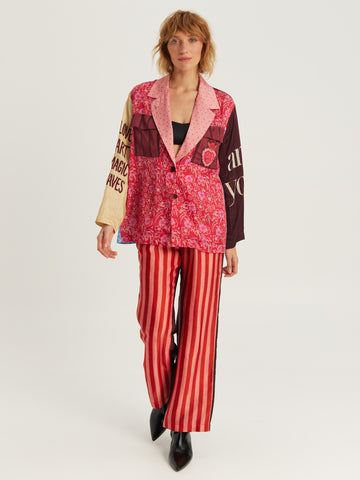 Bailey Red Aura Straight Pants