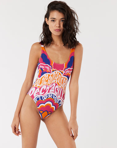 Tessa Printed Retro Swimsuit