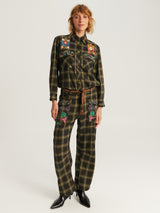Jono Green Tapered Belt Pants