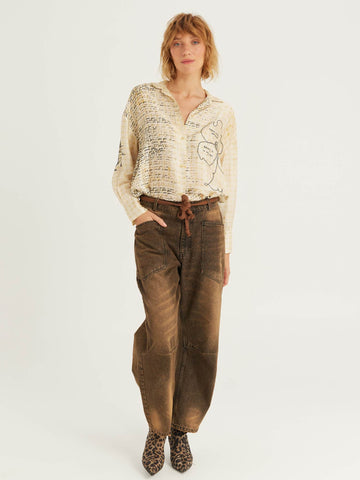 Parker Noir Muse Collar Shirt