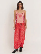 Adline Red Aura Tank Top