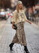 Vanessa Noir Muse Midi Skirt