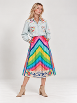 Alexa Vacation Printed Skirt