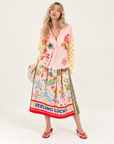 Vanessa Lucky Me Printed Midi Skirt
