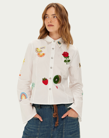 Rona Slim Embroidered Shirt