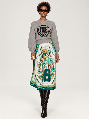 Vanessa Sporty Jade Midi Skirt