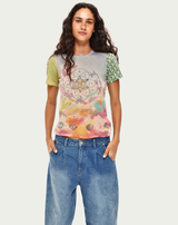 Juno Runic Whisper Knit T-Shirt