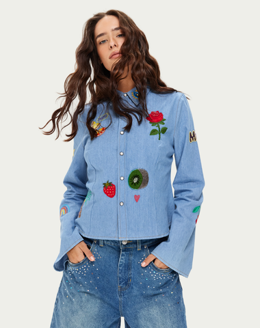 Rona Slim Embroidered Shirt