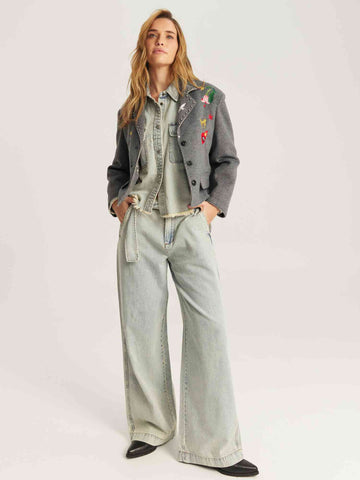 Heven Gray Short Jacket