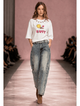 Angelina Happy Oversized T-Shirt