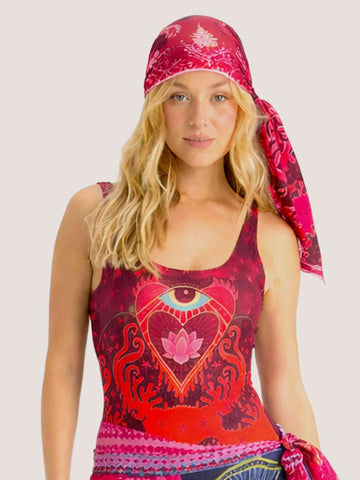 Sara Red Aura Headkerchief
