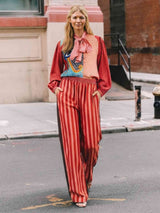 Nola Red Aura Printed Shirt