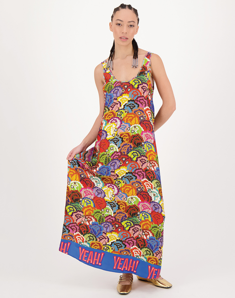 【MOF】◆キャラクター◆pure stitching sleeveless print dress MOF】◇キャラクター◇pure stitching sleeveless print dress