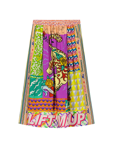Vanessa Artisan Printed Midi Skirt
