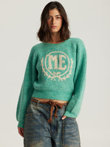 Milac Green Cropped Knit