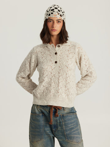 Elia Crochet Natural Knit