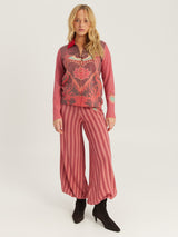 Serenity Red Aura Botton Shirt