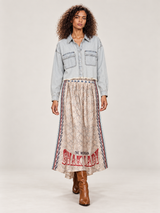 Hailey Snake Printed Skirt